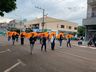 Linha do tempo sobre agricultura e indústria foi trabalhado no desfile cívico