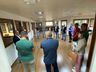 Candidatos a prefeito de Bandeirante chegam para debate na Peperi 