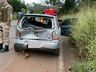 Homem sofre ferimentos em colisão traseira na SC 163 em Itapiranga