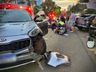 Motociclista fica ferido em acidente no centro de São Miguel do Oeste