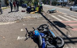 VÍDEO: Condutor invade preferencial e causa acidente em São Miguel do Oeste