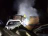 Incêndio destrói casa e três veículos no interior de Descanso