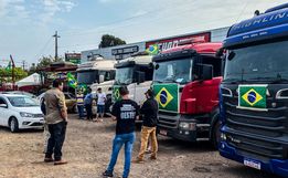 Caminhoneiros anunciam bloqueio do trevo na BR-282 em São Miguel do Oeste
