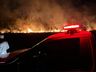 Incêndio atinge vegetação entre Vitorino e São Lourenço do Oeste