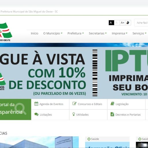 Prazo para pagamento do IPTU em cota única em SMOeste encerra nesta quarta-feira