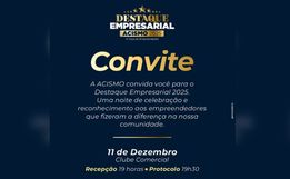 Empresários têm até às 20h desta quinta para votar no Destaque Empresarial da ACISMO