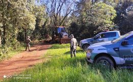 Polícia Ambiental fecha acessos clandestinos para a Argentina e embarga quatro áreas