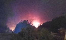 Loteamento no centro de Iporã do Oeste é atingido por incêndio