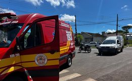 Mulher fica ferida em acidente no Bairro Jardim Peperi, em SMOeste 