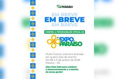 Paraíso anuncia shows da 1ª Expo Paraíso, que será realizada em janeiro