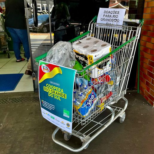 Ação em São Miguel do Oeste coleta donativos para famílias atingidas no RS