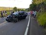 Colisão frontal deixa sete feridos na SC 480 