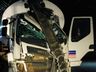 Motorista colide com caminhão em poste na Willy Barth 