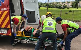 VÍDEO: Queda de moto deixa homem ferido em São Miguel do Oeste