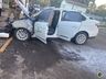 Carro da Secretaria de Saúde de Itapiranga pega fogo