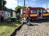 VÍDEO: Colisão deixa motociclista ferido em São Miguel do Oeste
