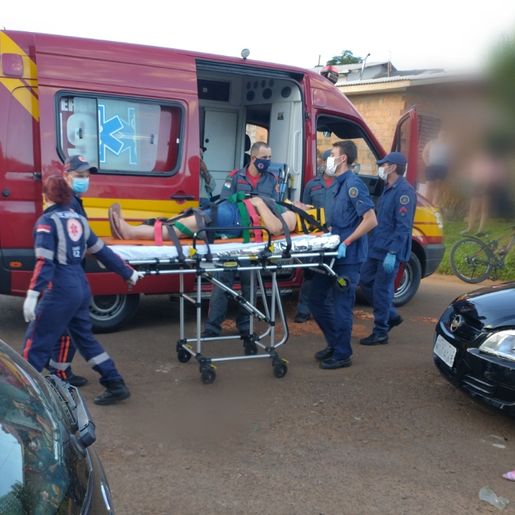 Mulher fica ferida em acidente na BR 163
