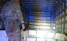 PRF apreende 5 toneladas de camarão contrabandeado na BR-282 