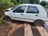 Idoso fica ferido em colisão de carro com barranco em Itapiranga