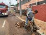Tubulação apresenta problemas no centro de Itapiranga
