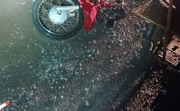 Homem morre ao bater motoneta em sinalizador de obra na SC-160