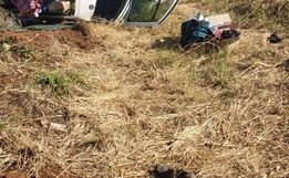 Capotamento é registrado na BR-163 em Guarujá do Sul