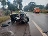 Colisão entre moto e carro deixa homem ferido na SC 163, em Iporã do Oeste