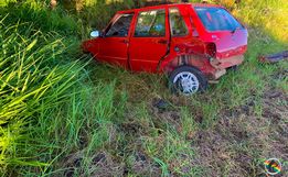 Colisão frontal deixa homem gravemente ferido na BR-282 entre SMOeste e Paraíso