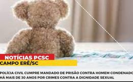 Homem condenado há mais de 30 anos por crimes contra a dignidade sexual é detido
