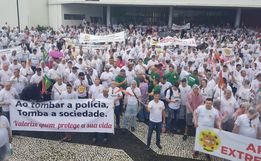 Militares protestam em Florianópolis e ameaçam operação padrão