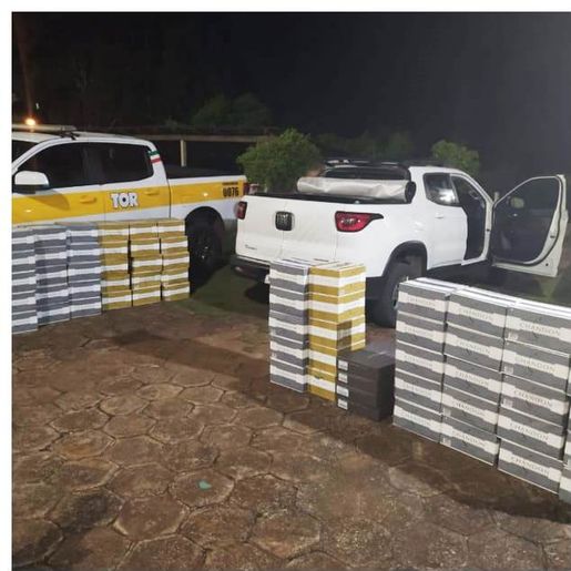 PMRv apreende 64 caixas de bebidas argentinas na SC 161