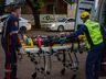 Idosa é atropelada por motociclista na Willy Barth 