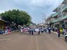 Linha do tempo sobre agricultura e indústria foi trabalhado no desfile cívico