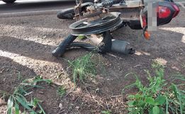 Duas pessoas ficam feridas em queda de motocicleta no interior