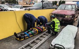 Trabalhador cai de escada e fica ferido em São Miguel do Oeste