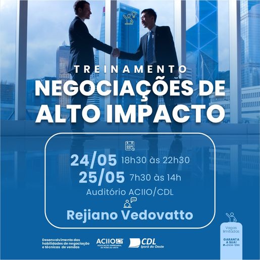 ACIIO/CDL de Iporã do Oeste terá dois dias de treinamento com empresários associados 