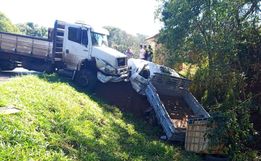 Colisão lateral deixa dois feridos na BR-163 em Dionísio Cerqueira