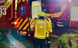 Motociclista sofre ferimentos graves em colisão na SC-163, em Descanso