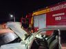 Incêndio em veículo mobiliza bombeiros em Palma Sola