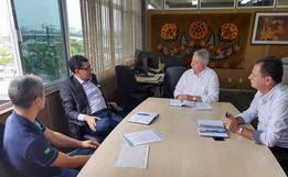 Comitiva da Ameosc discute intervenções na BR-163 em audiência com o DNIT 
