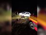 Mulher fica ferida em capotamento na BR-163 em Guarujá do Sul