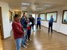 Candidatos a prefeito de São Miguel do Oeste chegam para o debate na Peperi