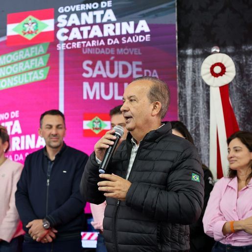 Governador Jorginho Mello lança carreta da Saúde da Mulher em Dionísio Cerqueira 