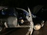 VÍDEO: Colisão frontal entre veículos deixa dois feridos na BR-282 entre SMOeste e Maravilha