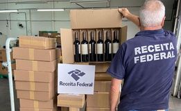 Balanço da Receita Federal mostra aumento em apreensões de vinho mesmo com fronteira fechada
