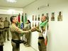 Flâmula dos 190 anos da PMSC é levada ao Marco Três Fronteiras em Itapiranga