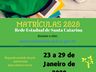 Matrículas da Rede Estadual de Ensino seguem até a próxima quarta-feira