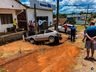 Motorista sai da pista e colide carro em poste em SMO; assista ao vídeo
