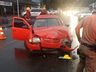 Colisão entre carro e caminhão deixa duas pessoas feridas em Maravilha