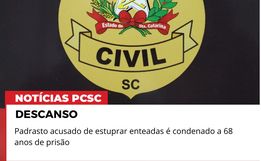 Acusado de estuprar enteadas é condenado a 68 anos em Descanso 